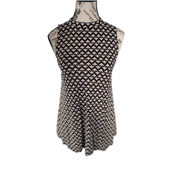 Loft Flower Bud Print Tank Top Blouse Size XS - Picture 1 of 5